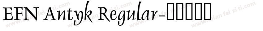 EFN Antyk Regular字体转换